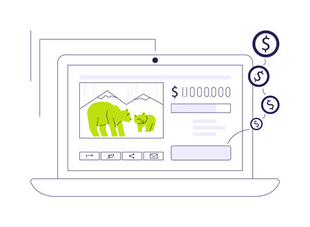 Crowdsourcing abstract concept vector illustration.