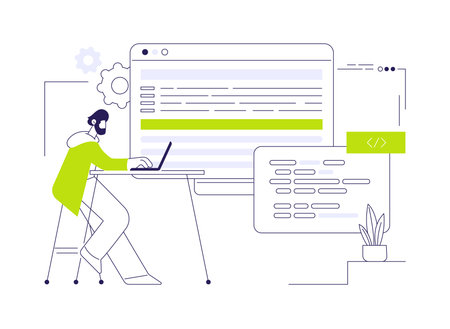Software development tools abstract concept vector illustration.のイラスト素材