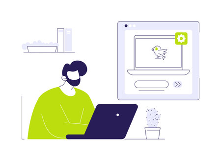 Operating system abstract concept vector illustration.のイラスト素材
