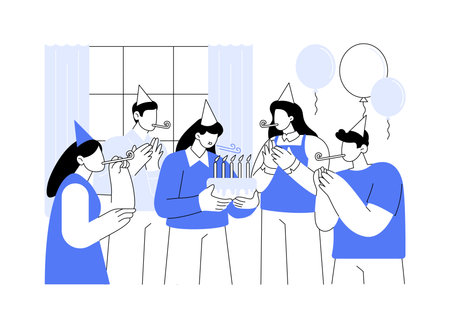 Greetings from colleagues isolated cartoon vector illustrations.のイラスト素材