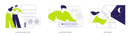 Scientific research isolated cartoon vector illustrations seのイラスト素材