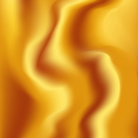 A sample of tissue silk gold with pleatsのイラスト素材