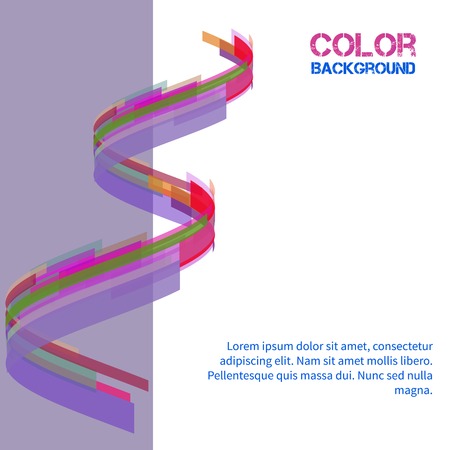 Color on an abstract illustration of a modern design?のイラスト素材