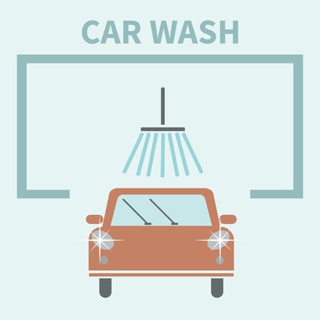 Flat Car wash icon  for your businessのイラスト素材