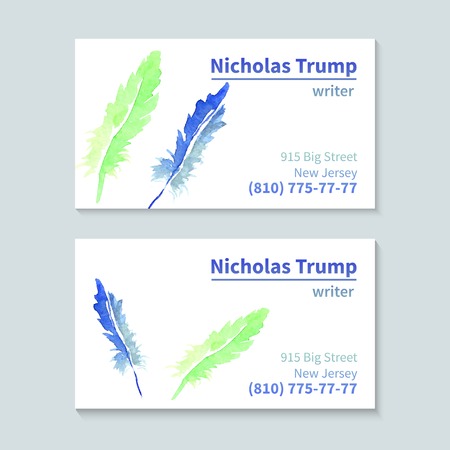 Vector abstract creative business cards (set template)のイラスト素材