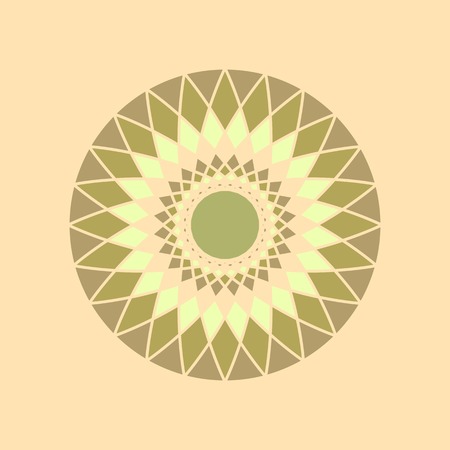 Spiral mosaic in harmonious colors for your designのイラスト素材