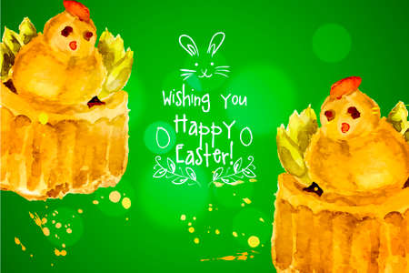 Illustration Happy Easter color for your designのイラスト素材