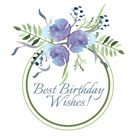 Illustration with flowers and leaves for your designのイラスト素材