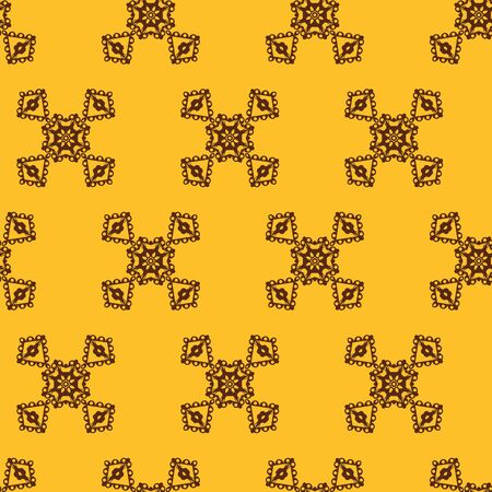 Seamless geometric floral pattern. Use the finishing press, invitations, brochures, presentations, for the background of the site.のイラスト素材