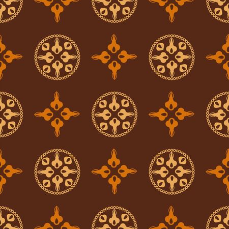 Seamless geometric floral pattern. Use the finishing press, invitations, brochures, presentations, for the background of the site.のイラスト素材