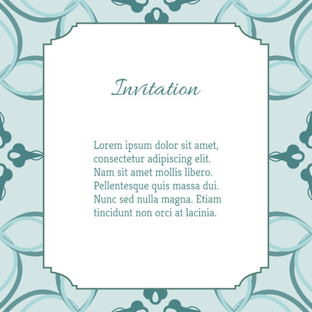 Stylish Floral Card in Vector. Spring Wallpaper. Ideal for Wedding Invitation. Save the Date Card. Romantic Wreath With Place for Your Textのイラスト素材