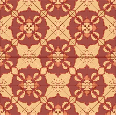 Seamless geometric floral pattern. Use the finishing press, invitations, brochures, presentations, for the background of the site.のイラスト素材