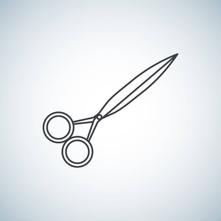 Scissors icon flat  element design for use in your business projectsのイラスト素材