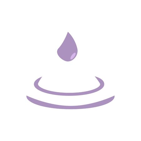 Icon falling drop of water Collection "Time for meditation" for your project. Vectorのイラスト素材