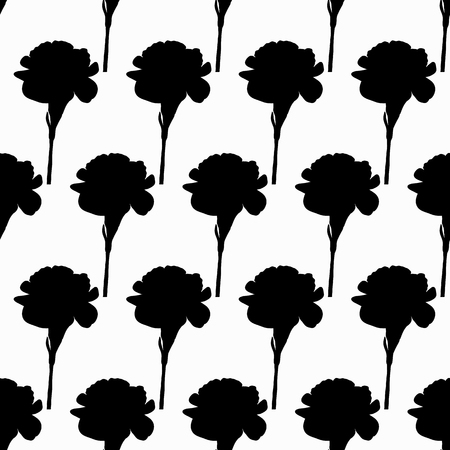 Floral  carnation retro vintage background, vector illustrationのイラスト素材