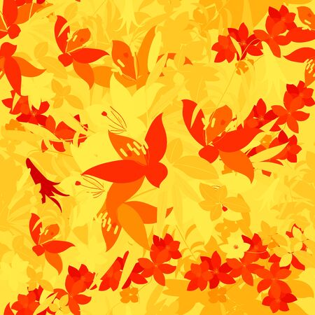 Vector greeting card with pink lily and violet arabis flower arrangement for your celebrationのイラスト素材