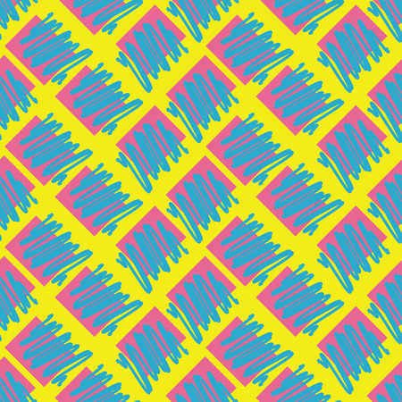 Trendy style geometric elements Memphis. Retro style of texture, pattern with watercolor spots.