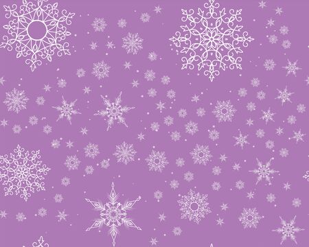 Winter card snowflake pattern. Winter frosty background. Christmas. Snowfall. Snowstorm. New Year. Weather. Vector paper illustration.のイラスト素材