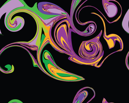Mardi Gras seamless line marble pattern, Vector illustration. Ideal for wallpaper, patterns, web page background, textiles, holiday greeting cards.のイラスト素材