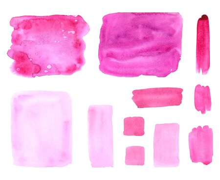Handmade Painting watercolor pink paper texture abstract background.の写真素材