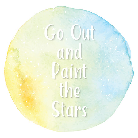 Art of watercolor stains of paint on watercolor paper. Grunge abstract vector backgroundのイラスト素材