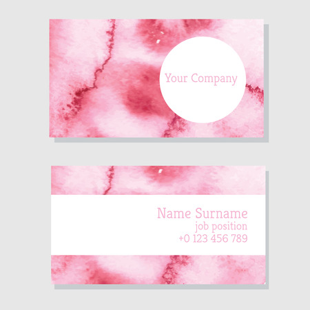 Art of watercolor stains of paint on watercolor paper. Grunge abstract vector backgroundのイラスト素材