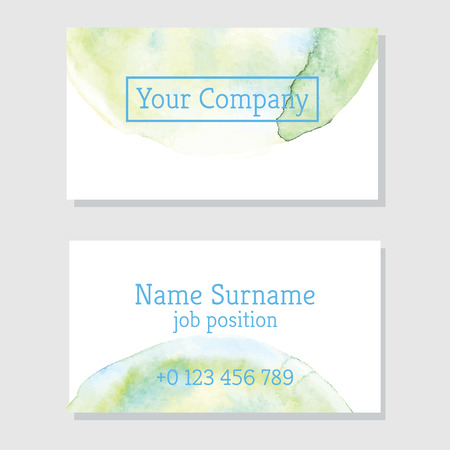 Art of watercolor stains of paint on watercolor paper. Grunge abstract vector backgroundのイラスト素材