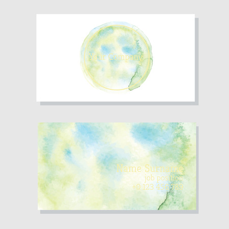 Art of watercolor stains of paint on watercolor paper. Grunge abstract vector backgroundのイラスト素材
