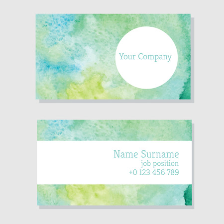 Art of watercolor stains of paint on watercolor paper. Grunge abstract vector backgroundのイラスト素材