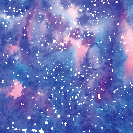 Art of watercolor stains of paint on watercolor paper. Grunge abstract vector backgroundのイラスト素材