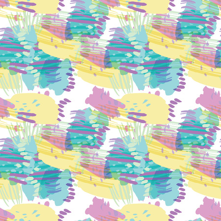 Retro vintage 80 Memphis style of fashion illustration. Seamless abstract vector illustration background.のイラスト素材