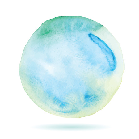Art of watercolor stains of paint on watercolor paper. Grunge abstract vector backgroundのイラスト素材