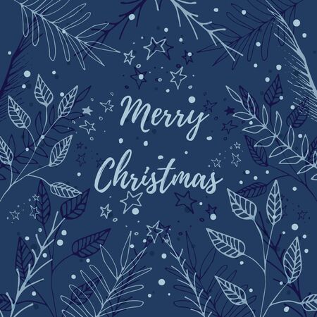 Merry Christmas greeting card.のイラスト素材