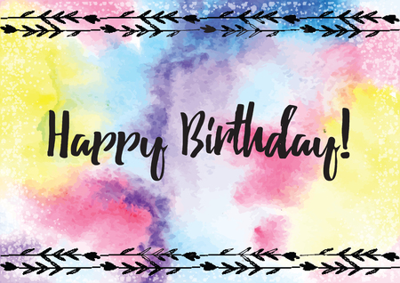 Abstract colorful watercolor backgroundのイラスト素材