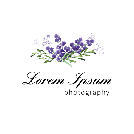 Hand Painted Wildflower floral patternの写真素材