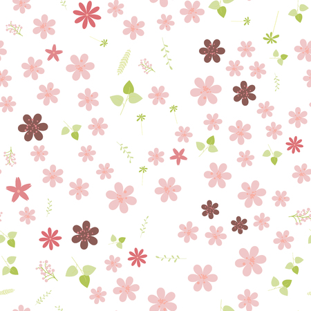 Vintage romantic trendy seamless patternの写真素材