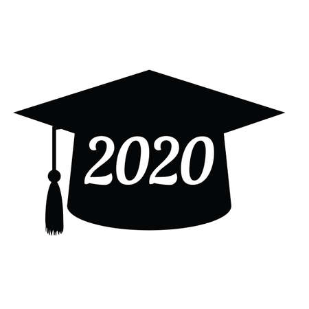 Graduate Cap, Congratulatory Illustration For Graduation From Educational Institutionsのイラスト素材