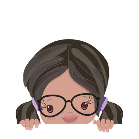 African American Little Girls Clipartのイラスト素材