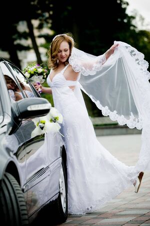 On the image there is bride.の写真素材