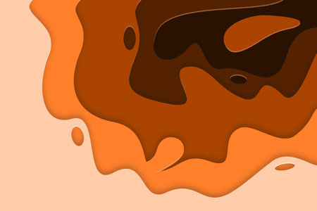 3D abstract background and paper cut shapes. Vector design layout for business presentations, flyers, posters and invitationsのイラスト素材