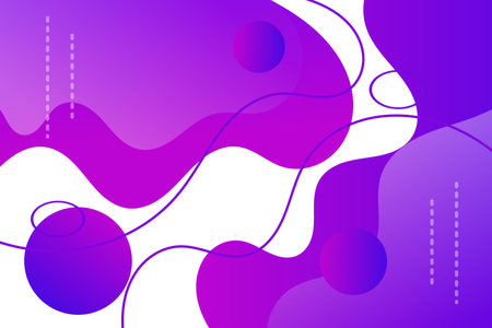 abstract purple  gradient color background. Design with liquid shapeのイラスト素材