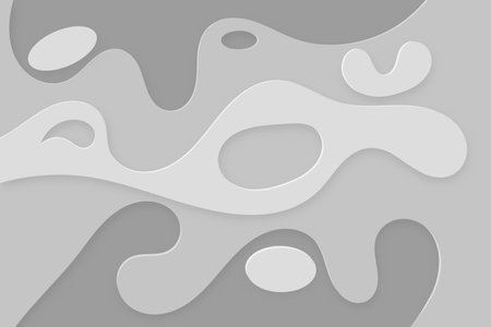 3D abstract  grey background , paper cut shapes. Vector design layout for business presentations, flyers, posters , leaflet, coverのイラスト素材