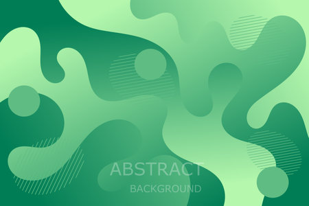 Dynamic abstract background with green gradient fluid shapes modern concept. minimal poster. ideal for banner, web, header, cover, billboard, brochure, social media, landing page, celebrationのイラスト素材