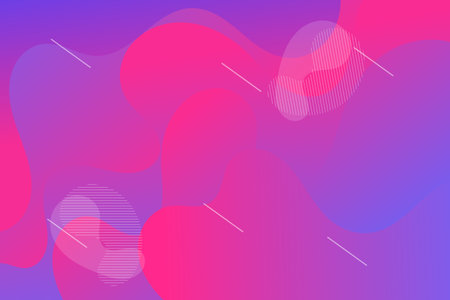 Dynamic abstract background with pink and purple color fluid shapes modern concept. minimal poster. ideal for banner, web, header, cover, billboard, brochure, social media, landing pageのイラスト素材