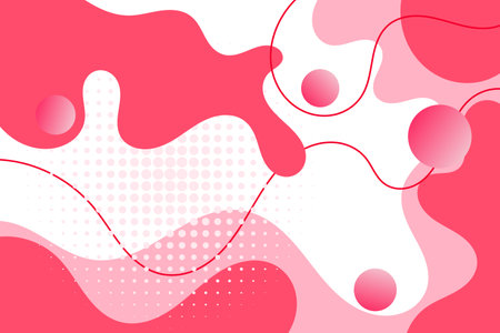 modern abstract background with pink color fluid shapes ,minimal poster. ideal for banner, web, header, cover, billboard, brochure, social media, landing pageのイラスト素材
