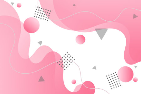 modern abstract background with  pastel pink gradient color fluid shapes on white background ,minimal poster. ideal for banner, web, header, cover, billboard, brochure, social media, landing pageのイラスト素材