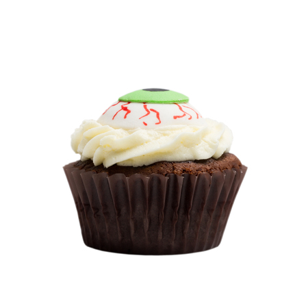 Halloween cake on a white backgroundの写真素材