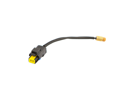 Wire with connector on white background