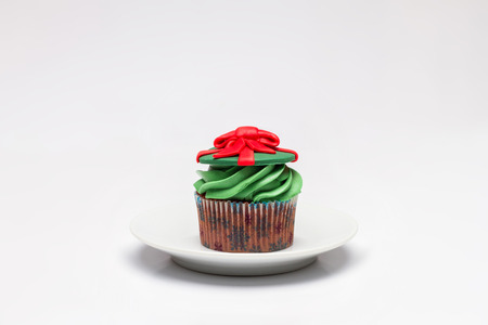 Cupcake with butter cream icing. の写真素材