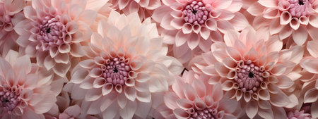 Pink chrysanthemum flowers bouquet on purple background. Beautiful flowers composition. Spring, easter concept. Greeting card for woman or mothers day. Floral card or banner template with copy spaceの素材